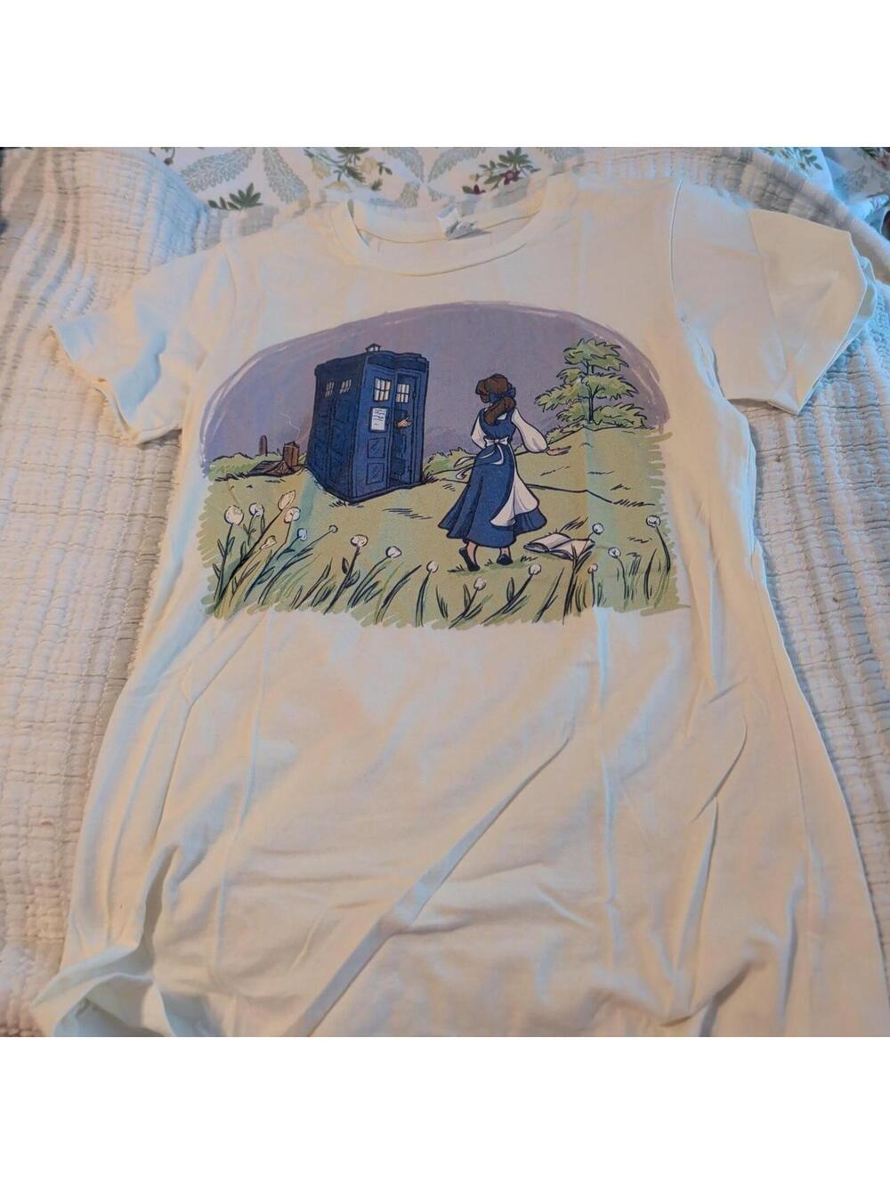 Threadless Women's White and Multi Tshirt